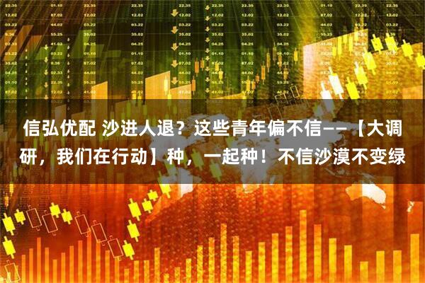 信弘优配 沙进人退？这些青年偏不信——【大调研，我们在行动】种，一起种！不信沙漠不变绿