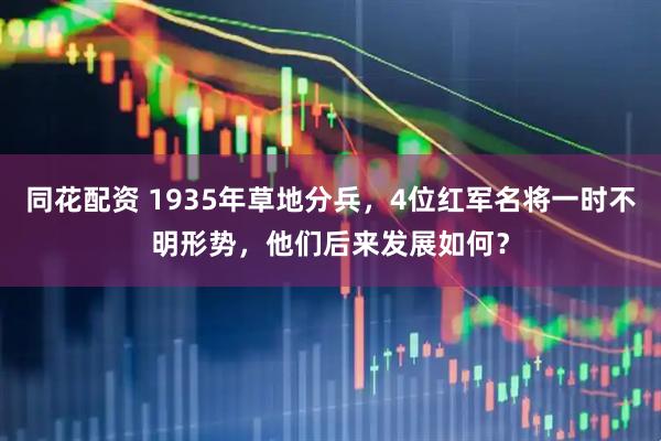 同花配资 1935年草地分兵，4位红军名将一时不明形势，他们后来发展如何？
