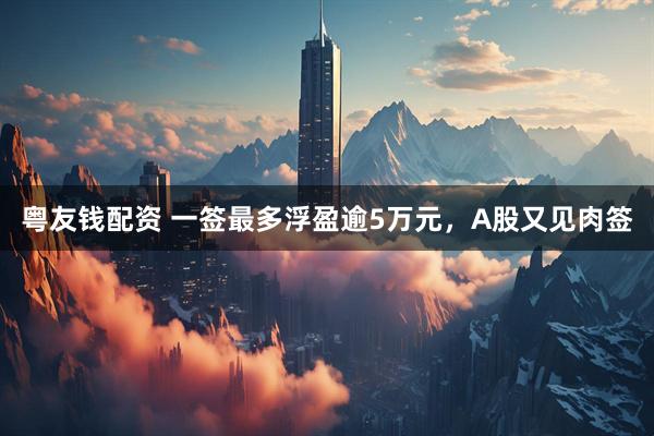 粤友钱配资 一签最多浮盈逾5万元，A股又见肉签